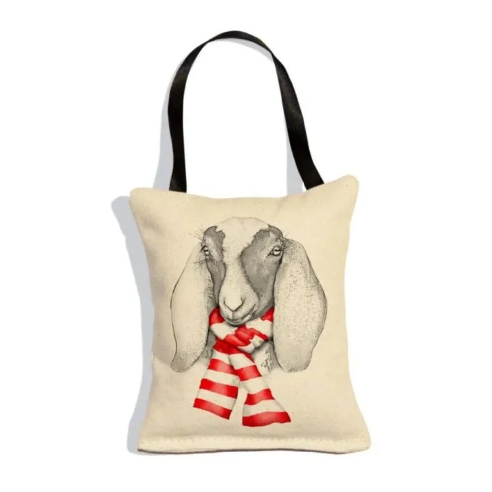Decoration Eric & Christopher‎ Goat Print Hanging Mini Pillow